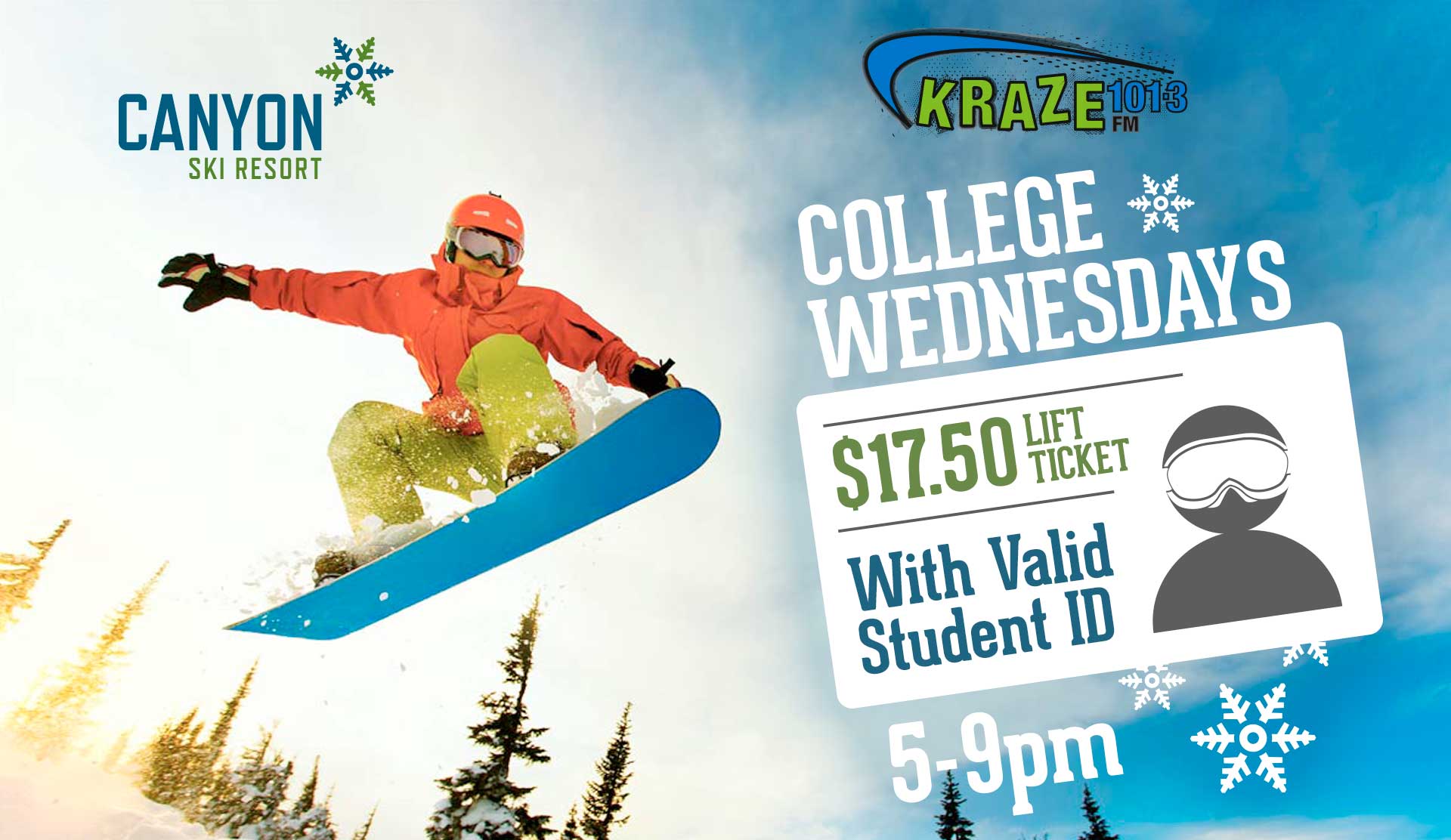 Kraze College Wed - $17.50 with college id