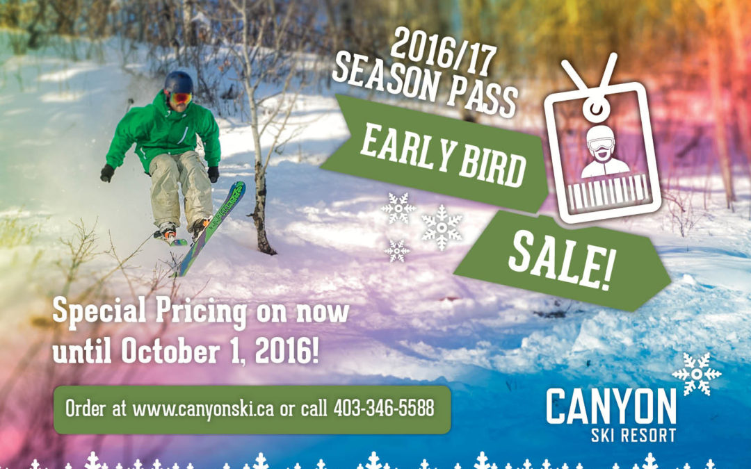 2016/17 Early Bird Sale on Now!