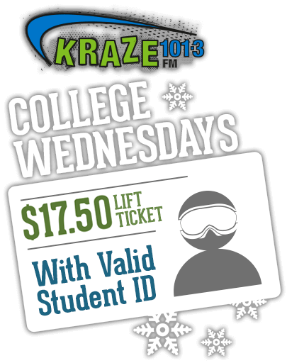 Kraze College Wed - $17.50 with college id